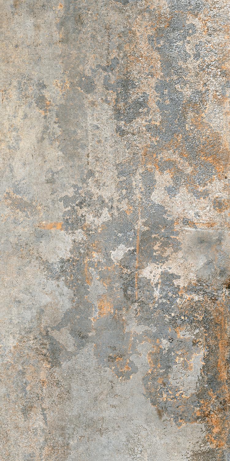 Rusty Metal Silver Luxglass 60x120 Rec.