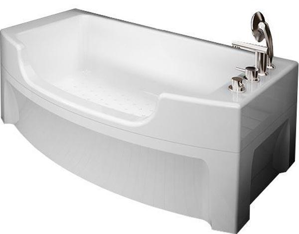 Ванна акриловая "ЧАРЛИ", 1200х690, каркас, слив/перелив, фронтальная панель, ZZ
