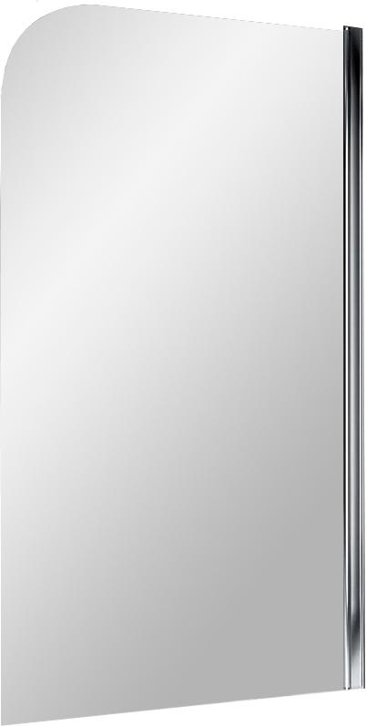 Шторка на ванну одно элемент 750х1400 chrome; clear