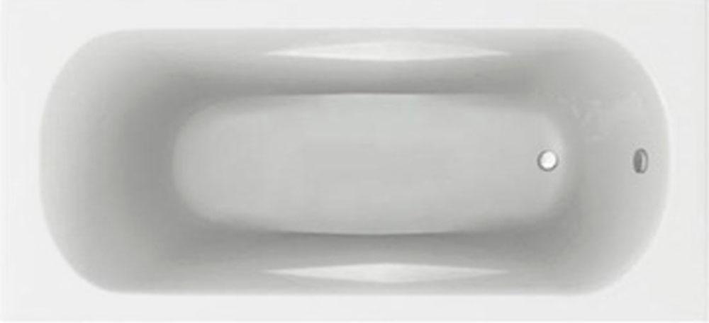 Ванна акриловая "Каспий", 1700х750 мм, прямоугольная, БЕЗ каркаса, слива-перелива и панели, белая