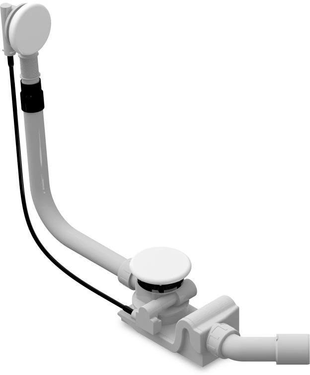 Слив-перелив для ванны Centro Duo, белый ZZ