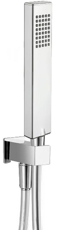 Душевой гарнитур: лейка, шланг 1500мм, кронштейн совмещенный со шланговым подсоединением, (цв.хром), Infinity ZZ