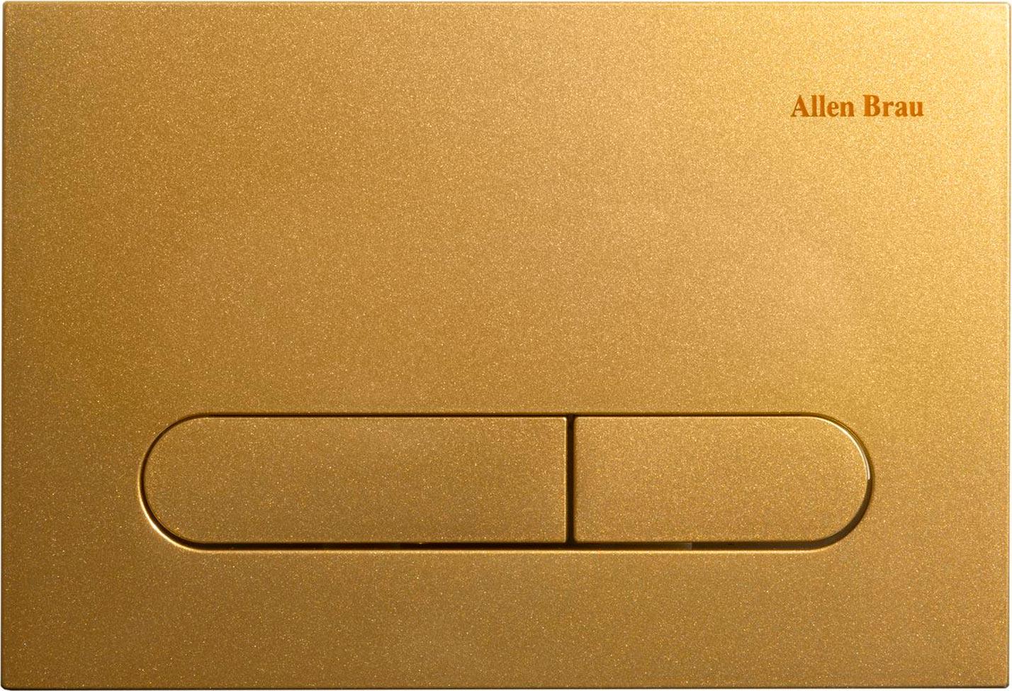 Кнопка двойного смыва, механическ., для инсталляции д/унитаза, (пластик цв.золото), Project Color ZZ