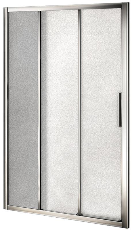 Душевое ограждение раздвижное Orion WTW-100-G-СH, стекло Грейп. профиль хром XX