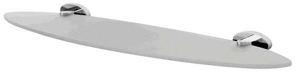 Полка стеклянная овальная 60 см (цв. хром) Awe XX