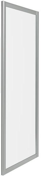 Боковая часть 90 см. для душевого Г-образного ограждения "INFINITY",  проф.хром, стекло прозрачное XX