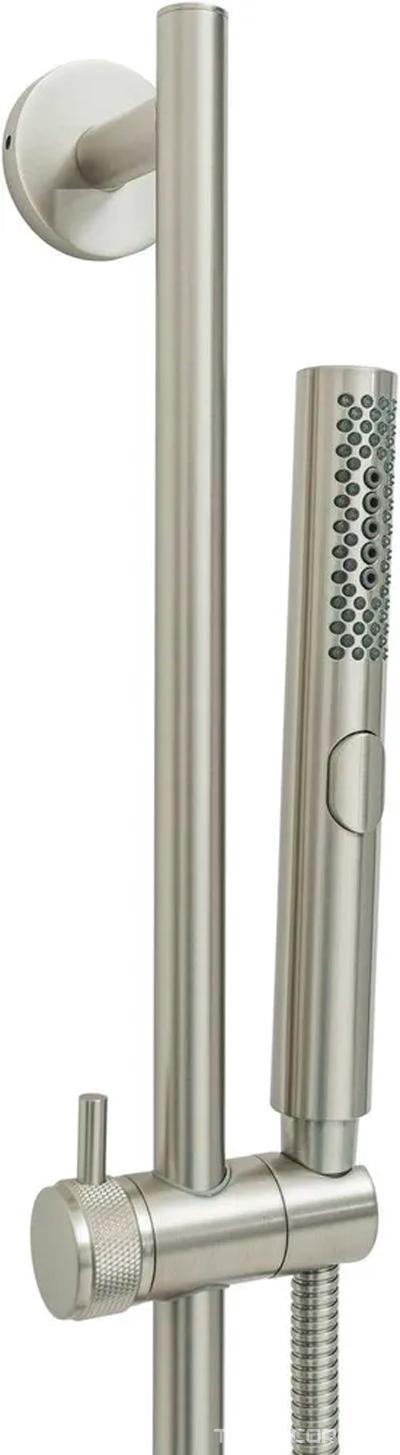 Душевой гарнитур: штанга 858мм, лейка, шланг 1500мм, (цв.браш.никель), Priority ZZ