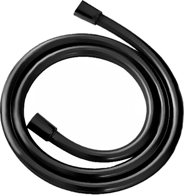 Шланг для душа, с защитой от перекручивания антитвист, 150см, 1/2 x 1/2, (пластик цв.черный матовый), Infinity ZZ