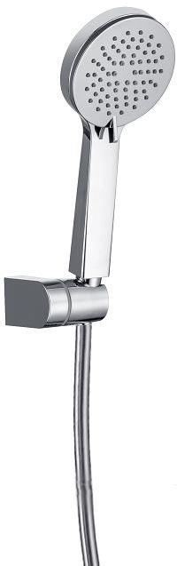 Душевой гарнитур: лейка, шланг 1500мм, кронштейн, (цв.хром), Eclipse ZZ