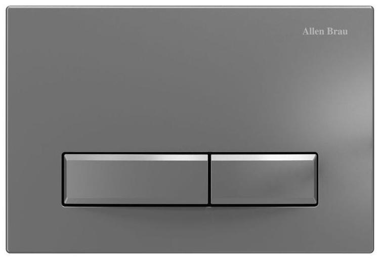 Кнопка двойного смыва, пневм., для инсталляции д/унитаза, (пластик цв.сатин), Fantasy ZZ