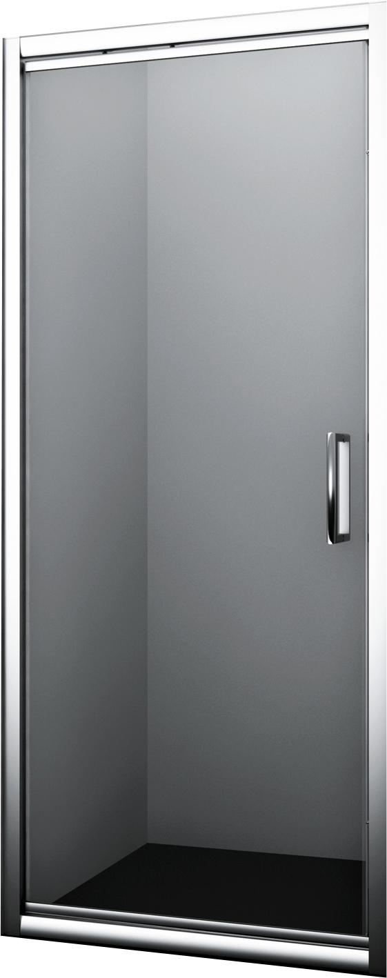 Душевая дверь в нишу Salm 27I04 90 см,88-92*2000 см, профиль хром, стекло прозрачное, ZZ