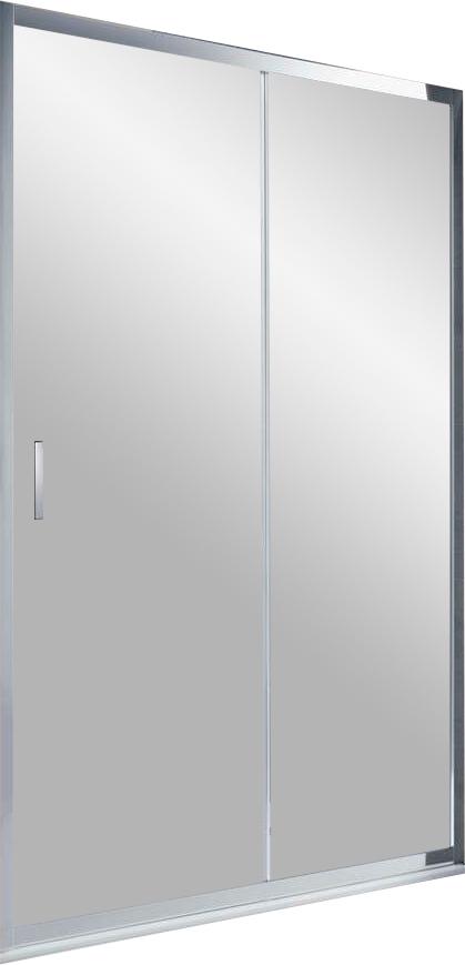 Душевая дверь двухсекционная 1200x1900 мм стекло 6мм grape