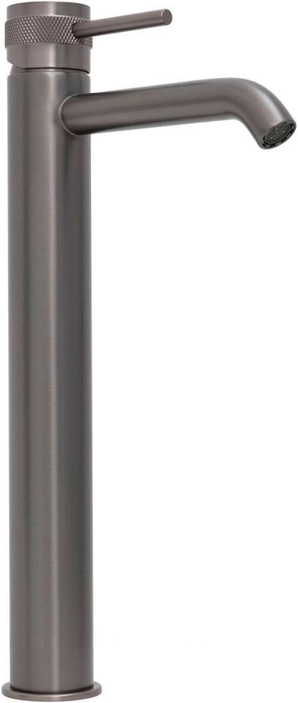 Смеситель для раковины, Высокий, без д/к, (цв.графит браш.), Priority ZZ
