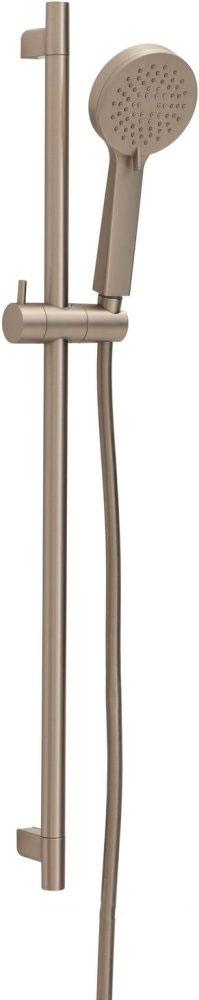 Душевой гарнитур: штанга 800мм, лейка, шланг 1500мм, (цв.никель браш.), Eclipse ZZ