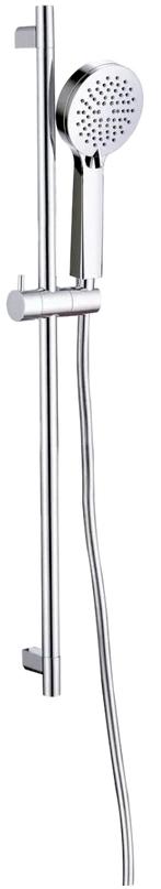 Душевой гарнитур: штанга 800мм, лейка, шланг 1500мм, (цв.хром), Eclipse ZZ