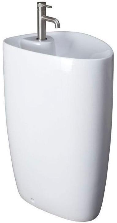 Раковина напольная 580х435хh860мм, с 1 отв.д/смесителя, без перелива, без донного клапана, (керамика цв.белый), Infinity ZZ