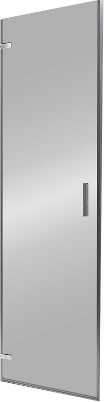 Душевая дверь распашная 120х195 см профиль хром, стекло прозрачное, ZZ