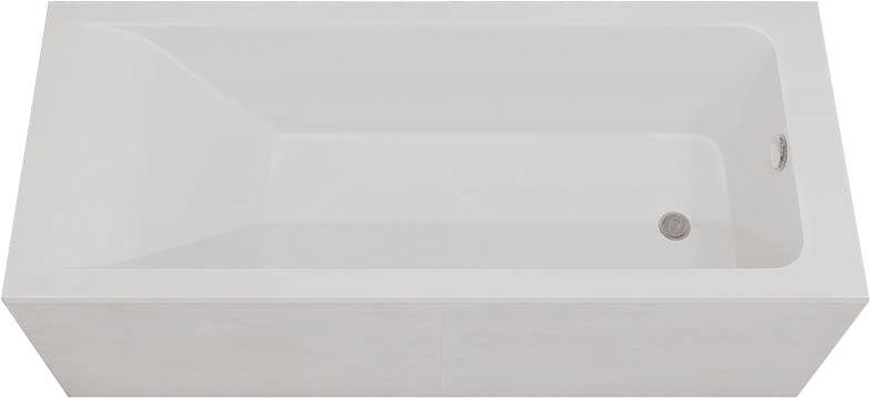 Ванна из литьевого мрамора 170х70, тонкий борт 15мм, без ножек и сифона