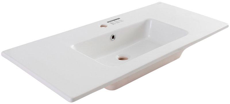 Раковина мебельная, прямоуг.1015х465мм, с отв.д/смесит., с переливом, (цв.белый), Fantasy ZZ