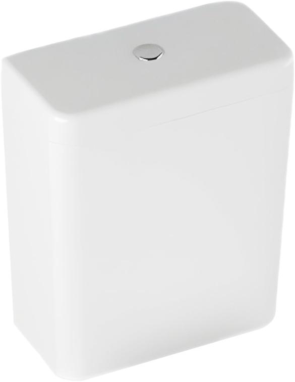 Бачок для напольного унитаза компакт, механизм смыва., кнопка цв.хром, в компл., Fantasy ZZ