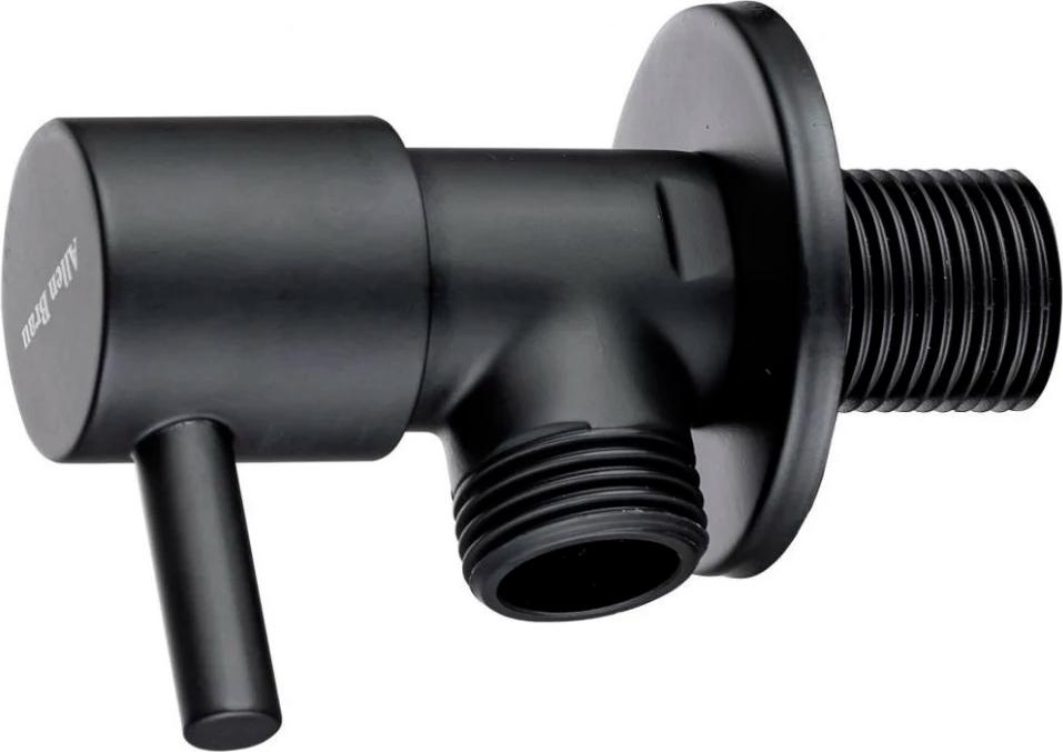 Вентиль запорный, угловой, 1/2 х 1/2, (цв.черный матовый), Priority ZZ