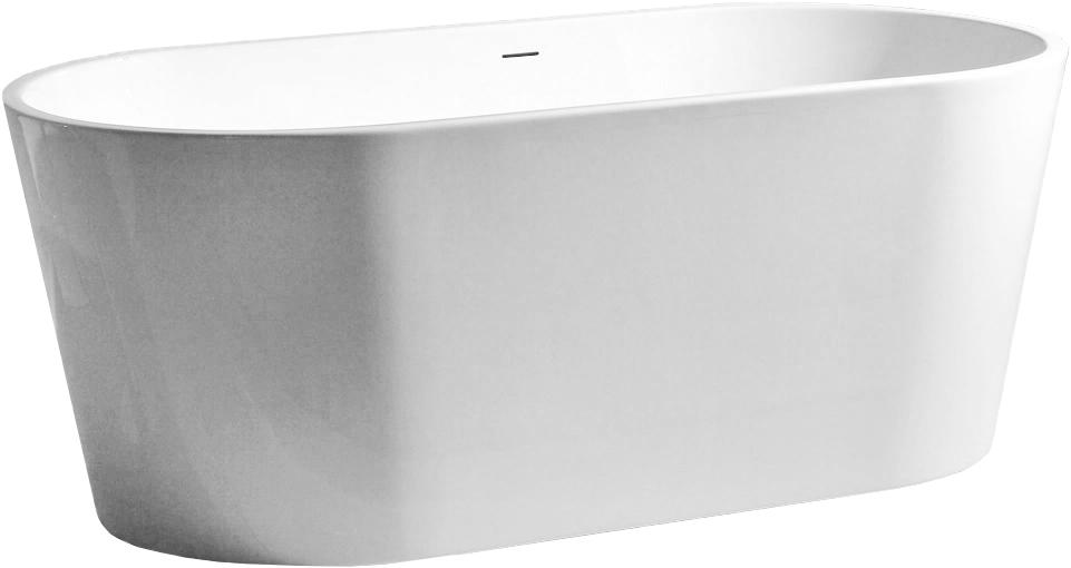 Ванна 1500х800h600мм, отдельностоящая, на каркасе, интегрированный слив-прелив крышка слива в цвет ванны., (акрил цв.белый), Abber ZZ
