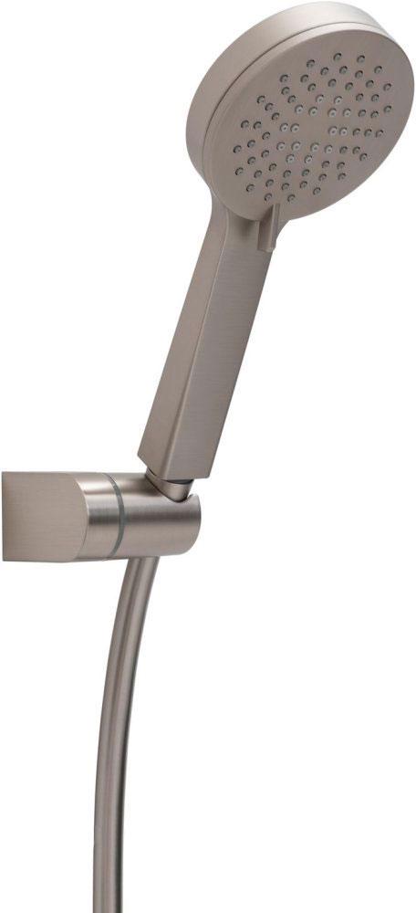 Душевой гарнитур: лейка, шланг 1500мм, кронштейн, (цв.никель браш.), Eclipse ZZ