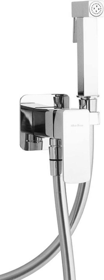 Смеситель совмещённый с гигиеническим душем, (готовый комплект: лейка, шланг, скрытая часть), (цв.хром), Infinity ZZ