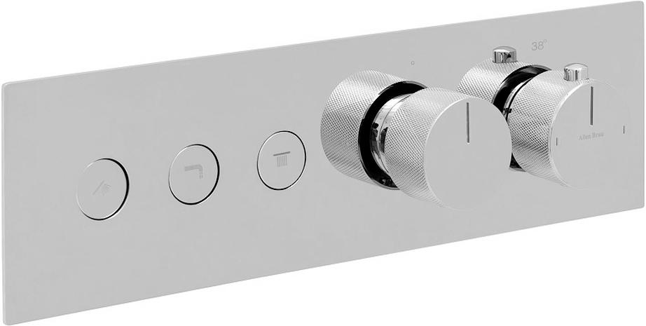 Смеситель для душа/ванны, встраиваемый в стену, с переключателем на 3 выхода, (цв.хром), Liberty ZZ