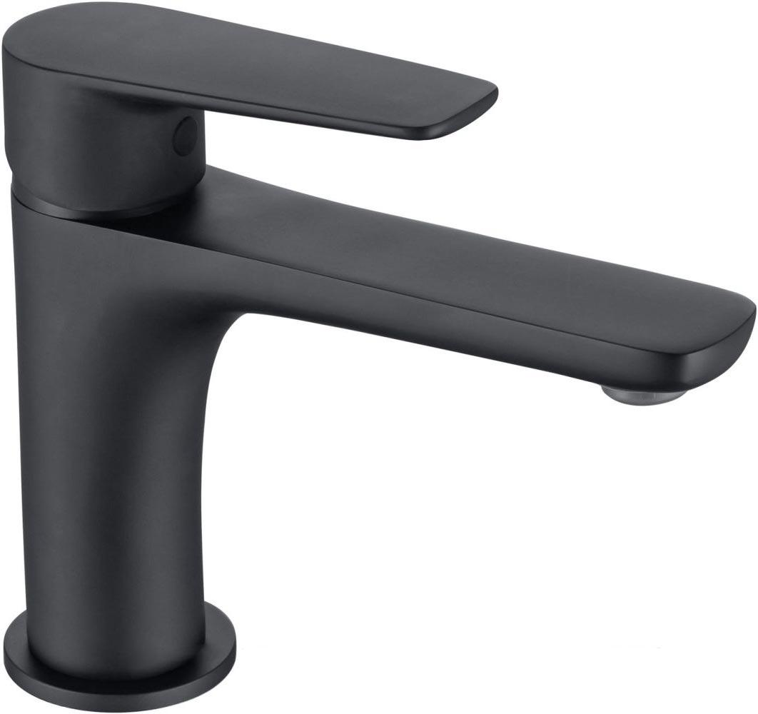 Смеситель для раковины, без д/к, (цв.черный матовый), Eclipse ZZ