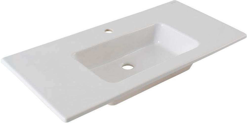 Раковина мебельная, прямоуг.1002х465мм, с отв.д/смесит., без перелива, (цв.белый), Fantasy ZZ