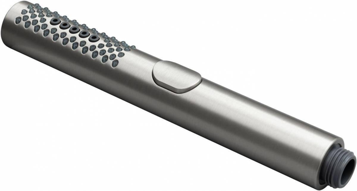 Лейка д/д ручная, 3 режима, (пластик цв.браш.никель), Priority ZZ