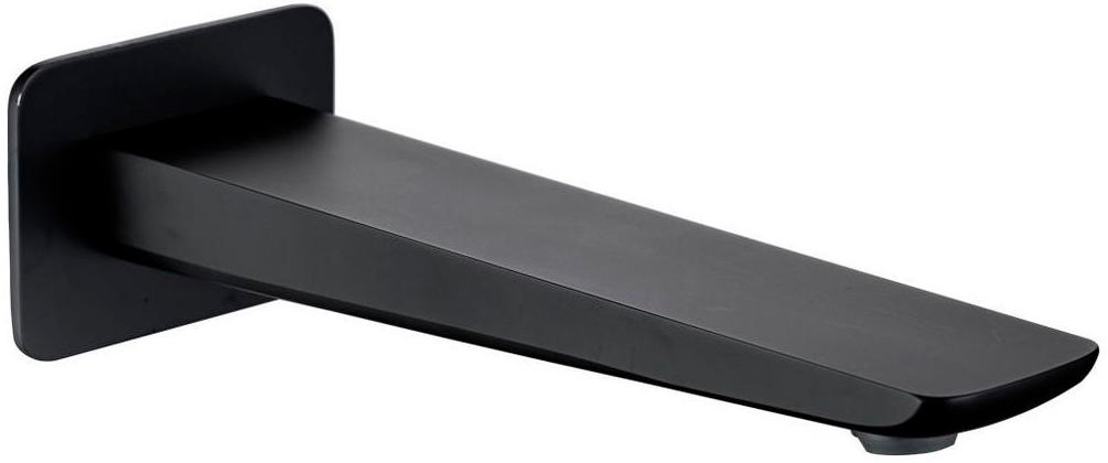 Излив для набора воды в ванну, встраиваемый в стену, 173мм, (цв.черный матовый), Infinity ZZ