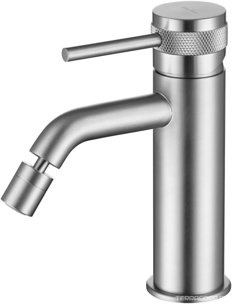 Смеситель для биде, с д/к, (цв.никель браш.), Priority ZZ