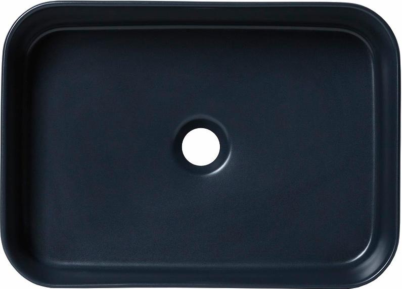 Раковина накладная на столешницу, прямоуг, 500х360хh120мм, без отв.д/смесит., без перелива, (цв.черный матовый), Fantasy ZZ