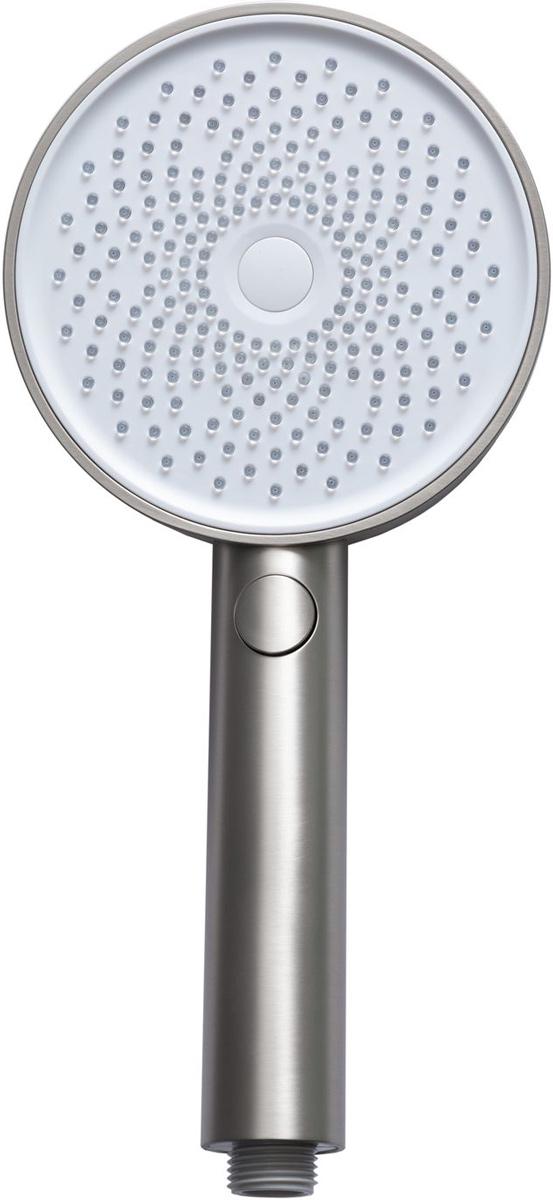 Лейка д/д ручная, 3 режима, (пластик цв.браш.никель), Priority ZZ