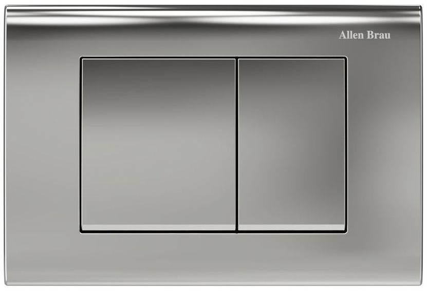 Кнопка двойного смыва, пневм., для инсталляции д/унитаза, (пластик цв.хром), Liberty