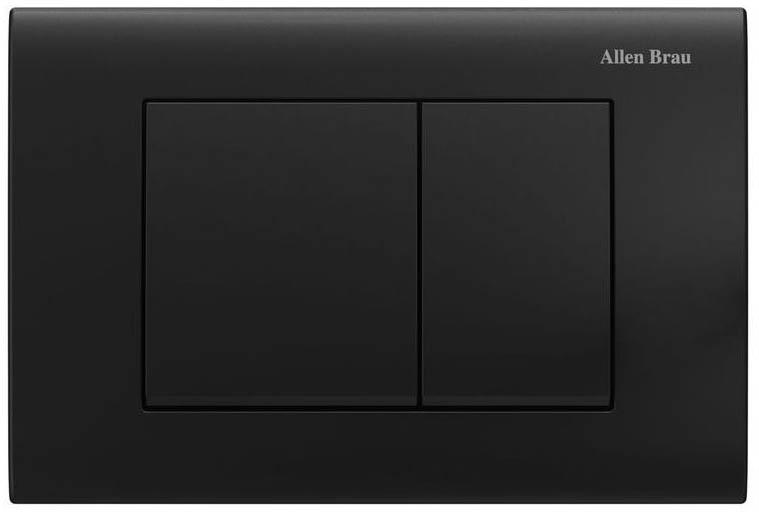 Кнопка двойного смыва, пневм., для инсталляции д/унитаза, (пластик цв.черный матовый), Liberty