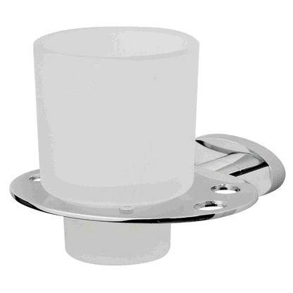 Стакан стекл., с настенным держателем (цв. хром) Awe XX