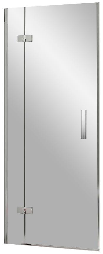 Душевая дверь в нишу SMSD2-120 A-L, стекло - прозрачное, профиль - хром, с установочным комплектом ZZ