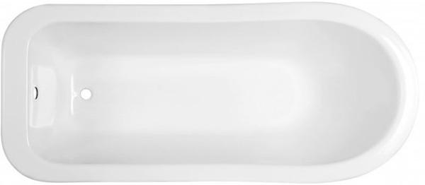 Ванна отдельностоящая из лит.мрамора "Царская", 1700*730, БЕЗ ножек, белая ZZ