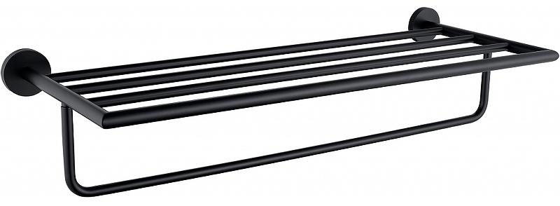 Полка для полотенец 594х220мм, (цв.черный матовый), Priority ZZ