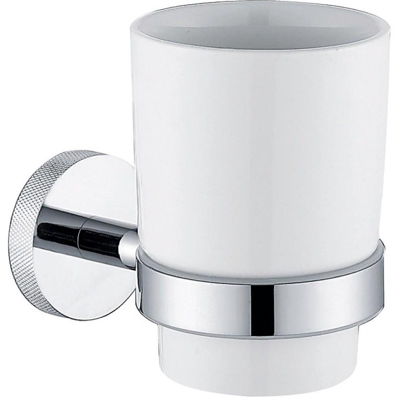 Стакан настенный, (керамика, держат.цв.хром), Priority ZZ