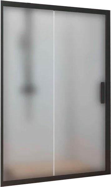 Душевая дверь в нишу Kubele DE019D2-MAT-BLMT 140 см, профиль матовый черный, ZZ