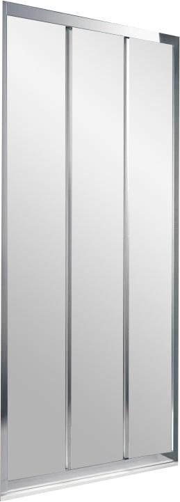 Душевая дверь трехсекционная 900x1900 мм стекло 6мм grape