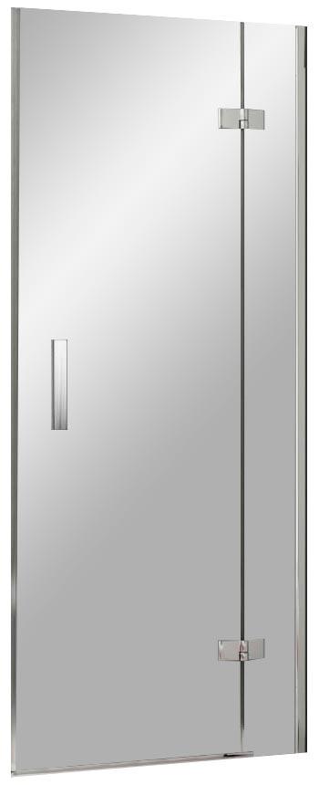 Душевая дверь в нишу SMSD2-120 B-R, стекло - Прозрачное, профиль - хром, с установочным комплектом ZZ