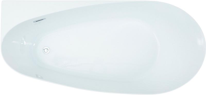 Ванна 1700x800хh580мм, отдельностоящая, интегрированный слив-перелив, д/к цв.хром в компл., (акрил цв.белый), Priority 2 ZZ