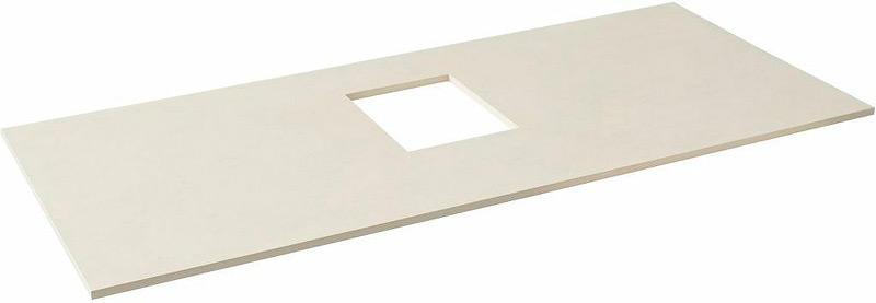 Столешница на тумбу, 1000x460хh10мм, с отверстием для сифона, без отверстия для смесителя, (керамогранит цв.бежевый), Infinity ZZ