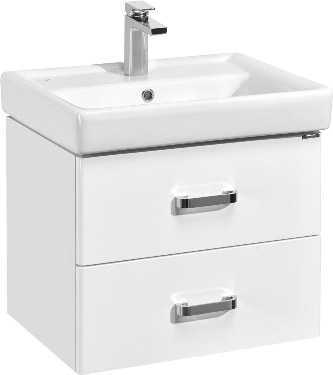 Тумба подвесная, 70 см, без раковины Тигода 70 1WH302083, цв. белый глянец