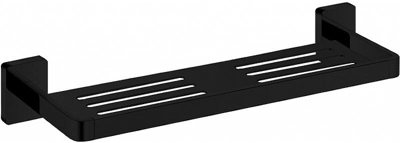 Полка для ванной Aquanet 6587-1MB (41 см), подвесная, 50x6x15 см, цв. черный, ZZ